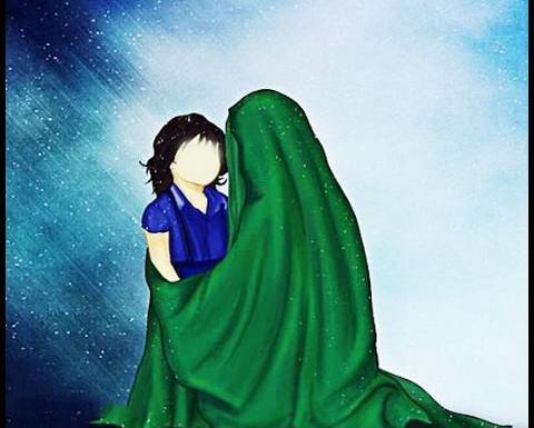 عکس نقاشی چادر