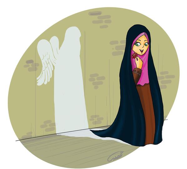 عکس نقاشی حجاب