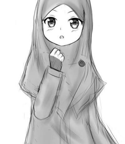 عکس نقاشی حجاب