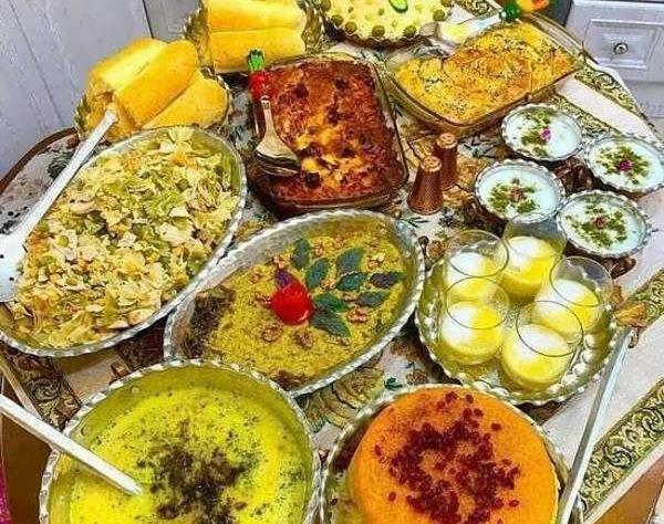 عکس سفره شام ساده