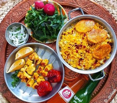 عکس سفره شام ساده