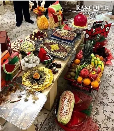 عکس طبیعی سفره شب یلدا