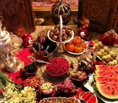 عکس طبیعی سفره شب یلدا