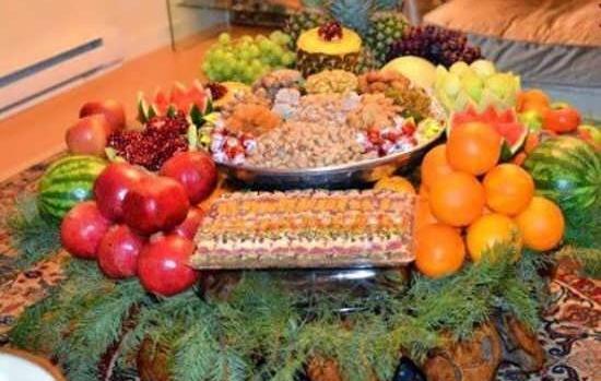 عکس طبیعی سفره شب یلدا