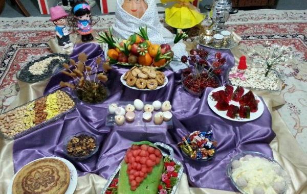 عکس طبیعی سفره شب یلدا