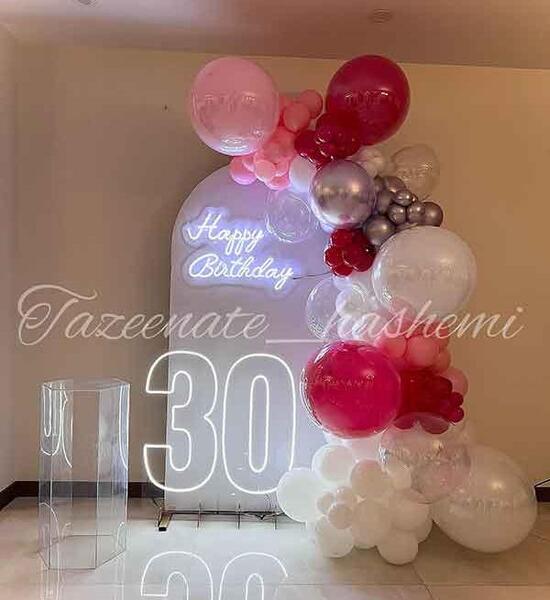 عکس حلقه بادکنک آرایی