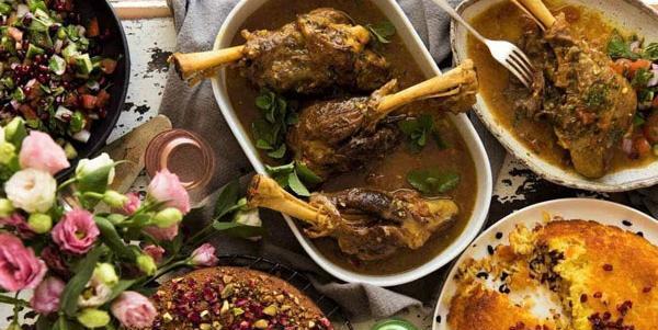 عکس سفره چلو گوشت