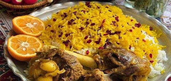 عکس سفره چلو گوشت