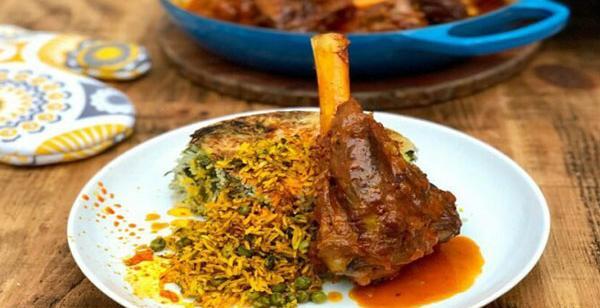 عکس سفره چلو گوشت