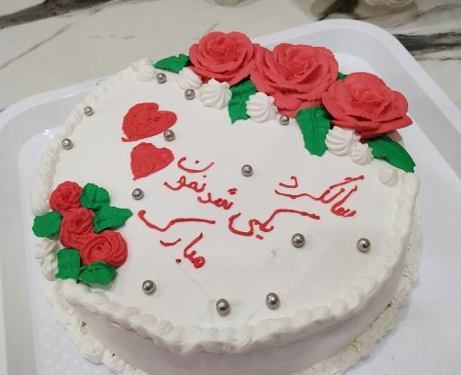 عکس کیک سالگرد ازدواج خانگی