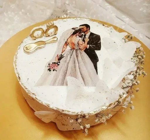عکس کیک سالگرد ازدواج خانگی
