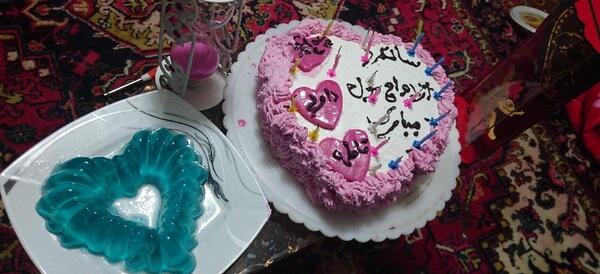 عکس کیک سالگرد ازدواج خانگی