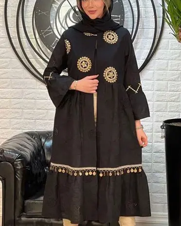 عکس مانتو خامه دوزی جدید