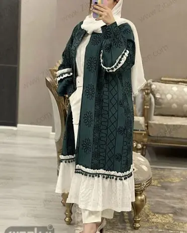 عکس مانتو خامه دوزی جدید