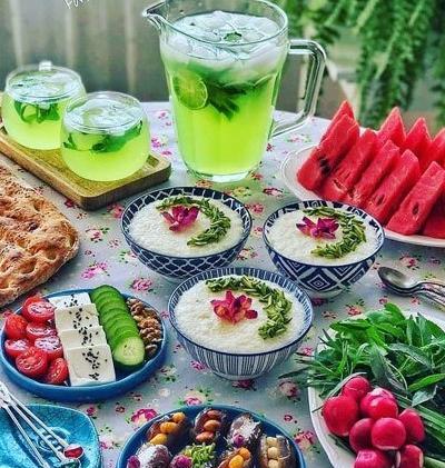 عکس سفره صبحانه سلامت