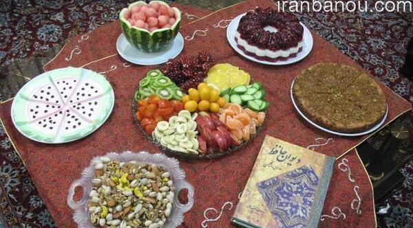 عکس سفره زیبای شب یلدا