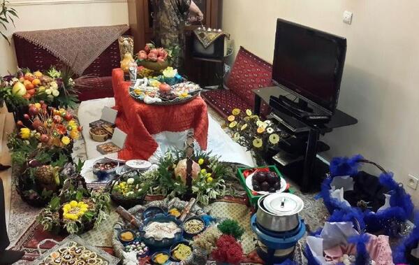 عکس سفره زیبای شب یلدا