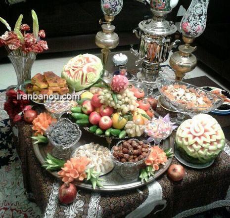 عکس سفره زیبای شب یلدا