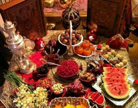 عکس سفره زیبای شب یلدا