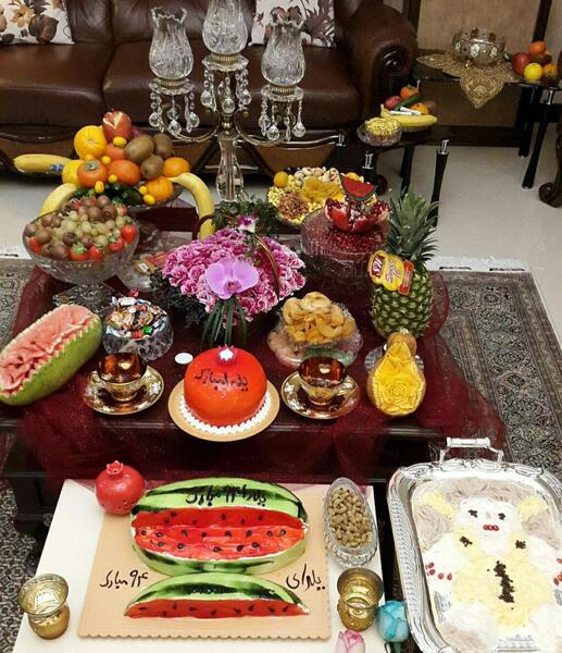 عکس سفره زیبای شب یلدا
