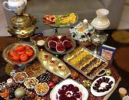 عکس سفره زیبای شب یلدا
