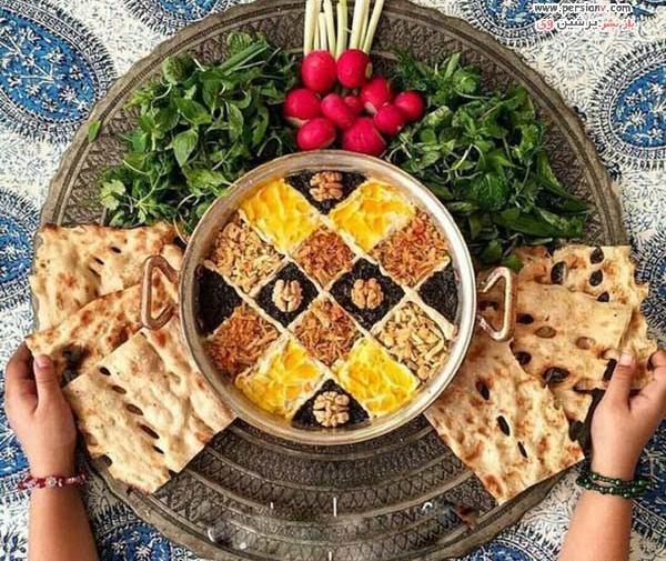 عکس سفره کشک بادمجان