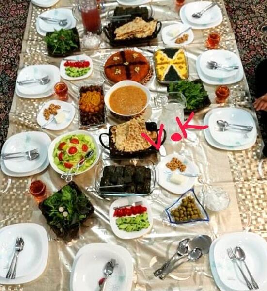 عکس سفره کشک بادمجان