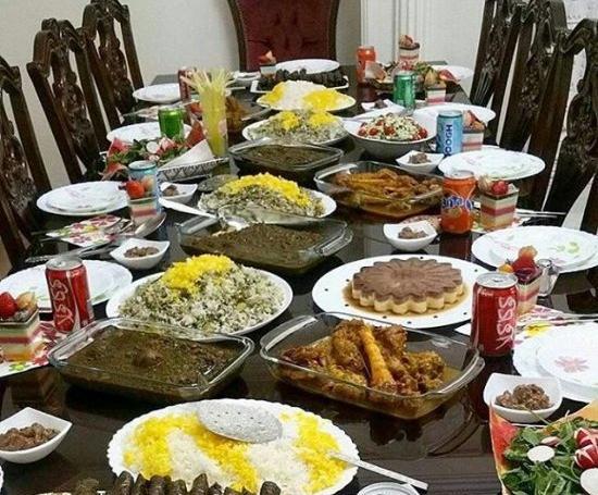 عکس سفره پاگشای عروس