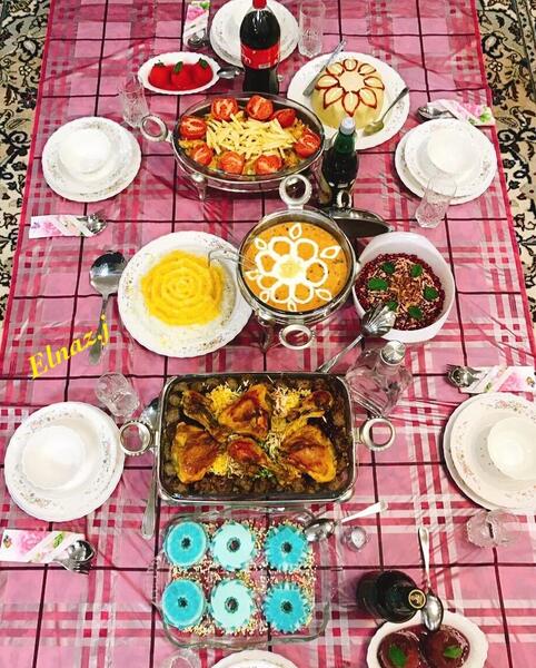 عکس سفره پاگشای عروس