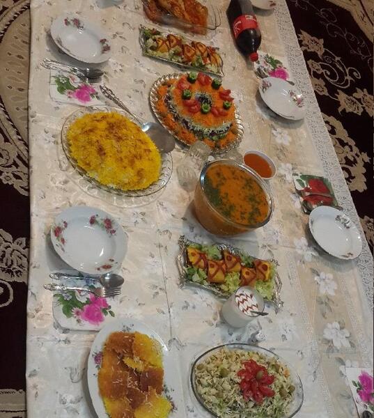 عکس سفره پاگشای عروس