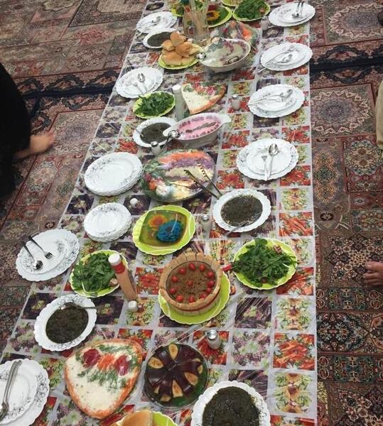 عکس سفره پاگشای عروس
