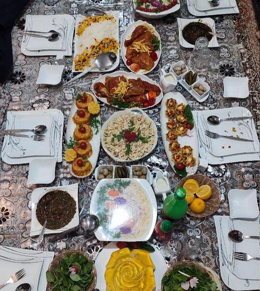 عکس سفره پاگشای عروس