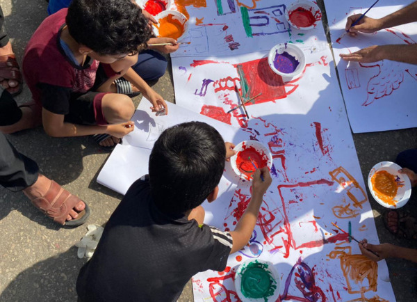 عکس نقاشی غزه