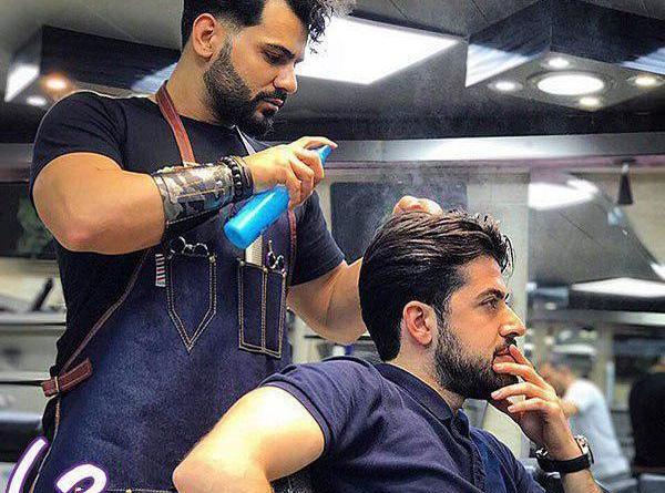 ژست عکس آرایشگری