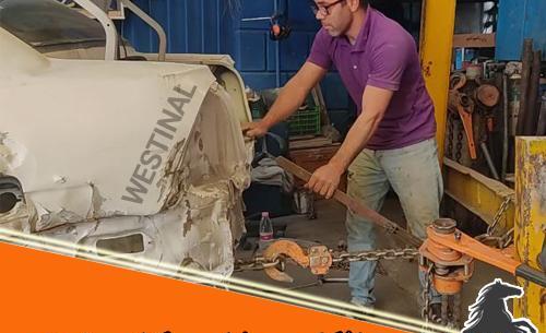 عکس شاسی ضربه خورده پژو پارس