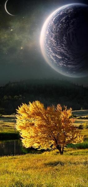 عکس پس زمینه گوشی فضا