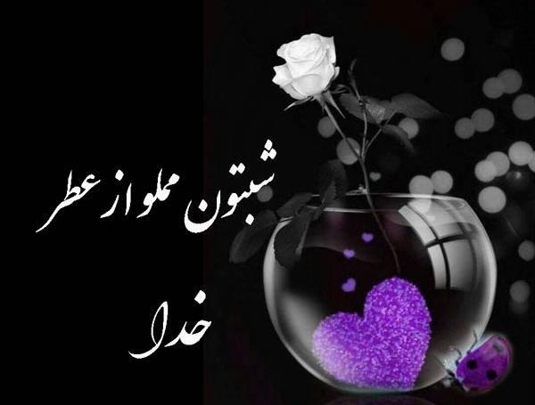 عکس نوشته زیبا شب بخیر