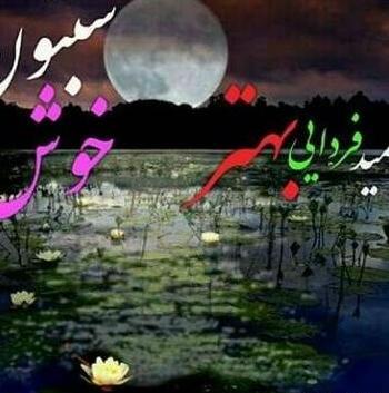 عکس نوشته زیبا شب بخیر