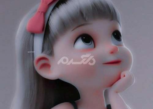 عکس کیوت فانتزی گوگولی صورتی