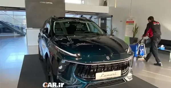 عکس ماشین لاماری سبز