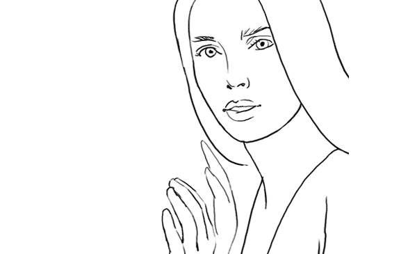 ژست عکس اداری زنانه