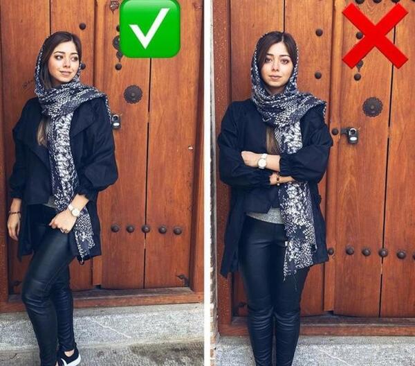 ژست عکس با پالتو مردانه
