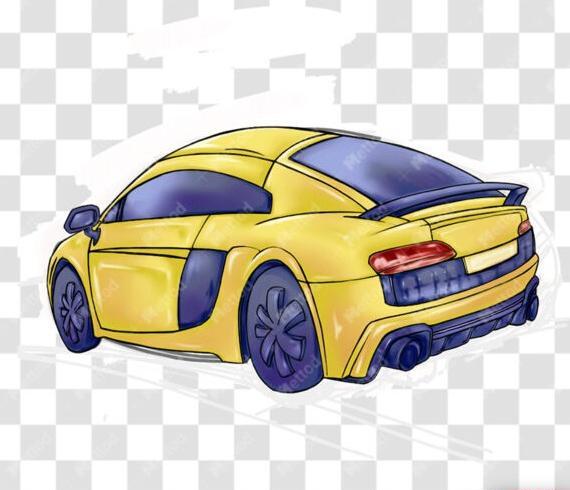 عکس نقاشی ماشین لامبورگینی آسان