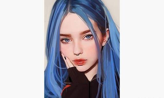 عکس کیوت فانتزی آبی