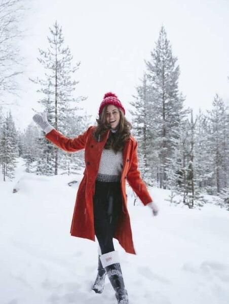 ژست عکس های برفی