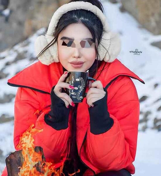 ژست عکس های برفی