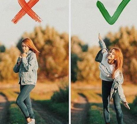 ژست عکس در طبیعت دخترانه