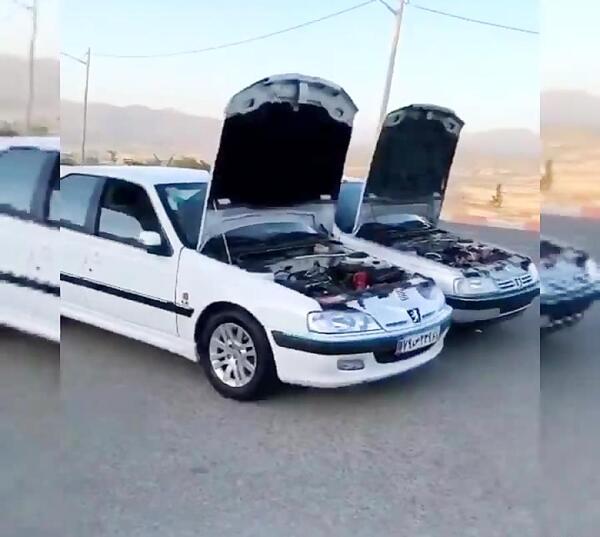عکس پژو پارس با رینگ پنج پر