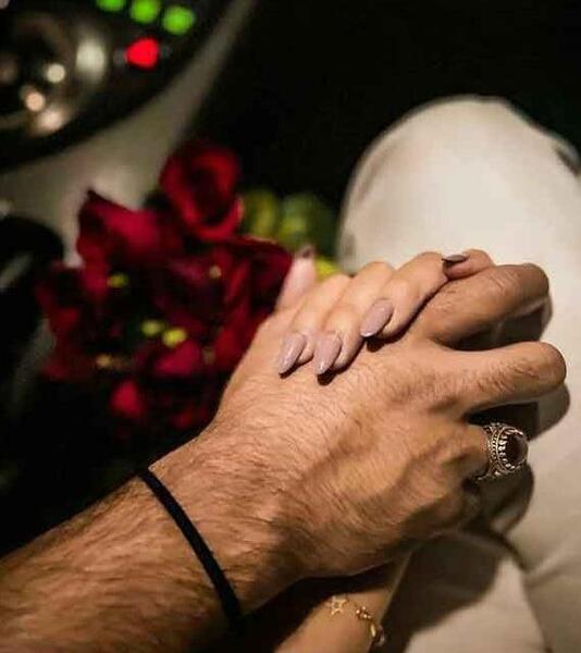 ژست عکس تولد دونفره بدون چهره
