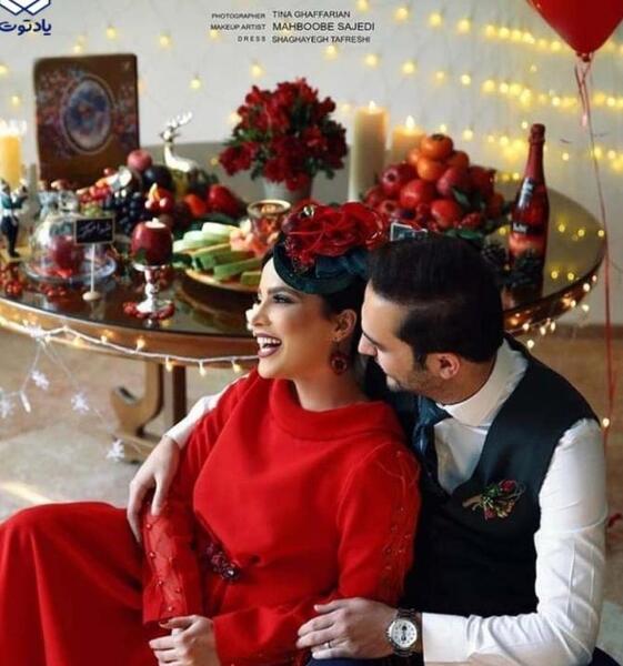ژست عکس شب یلدا پسرانه